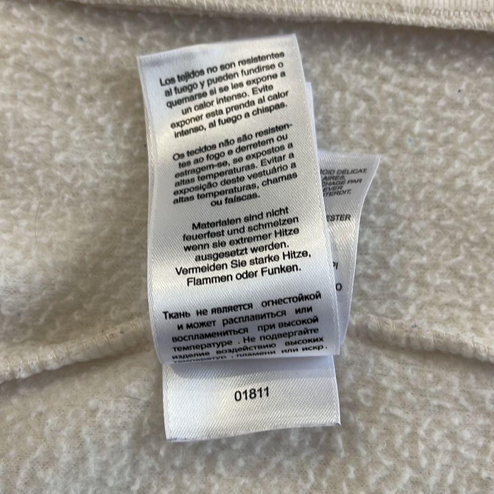 Columbia Cream Benton Springs Full Zip Fleece 2 Zip Pocket Jacket Small - Picture 8 of 9